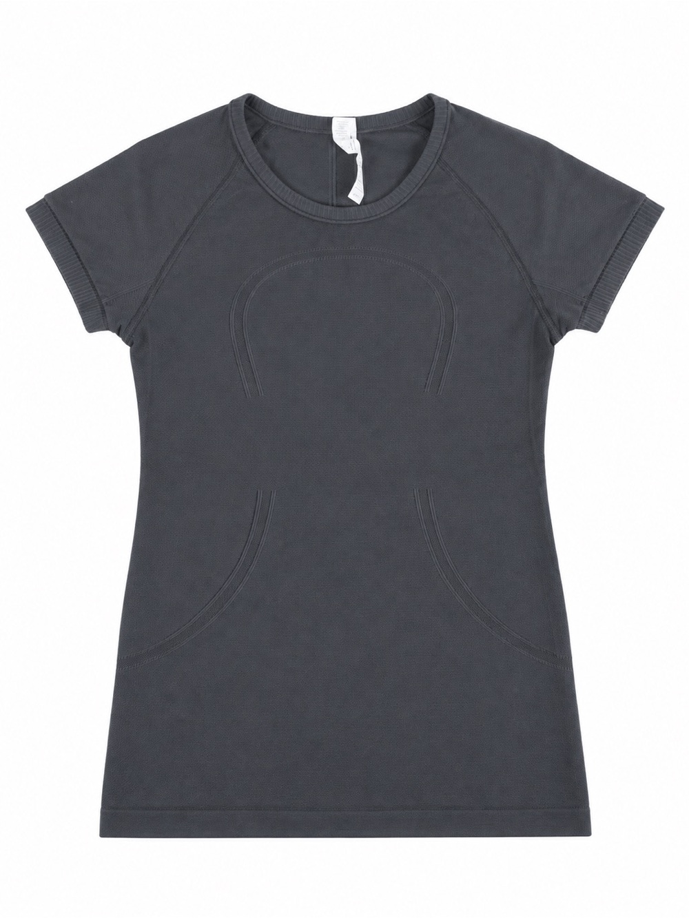 lululemon athletica Short Sleeve Crew Tunic in Charcoal Gray